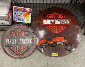 HARLEY DAVIDSON WALL SIGNS (2 PACK)