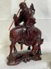 VINTAGE ASIAN HAND-CARVED ROSEWOOD SCULPTURE - "ZHANG GUOLAO"