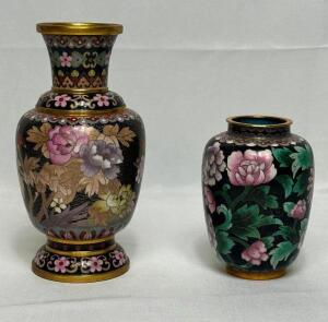 (2) - PC. PORCELAIN VASE SET