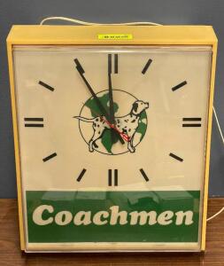 VINTAGE COACHMEN WALL MOUNTED CLOCK