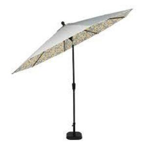 10 ft. Aluminum Auto-Tilt Market Outdoor Patio Umbrella (UMBRELLA AND TOP POLE ONLY)