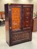 VINTAGE BERNHARDT "SHIBUI" COLLECTION - CHINOISERIE ROSEWOOD ARMOIRE / WARDROBE CABINET - 4