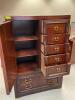 VINTAGE BERNHARDT "SHIBUI" COLLECTION - CHINOISERIE ROSEWOOD ARMOIRE / WARDROBE CABINET - 6