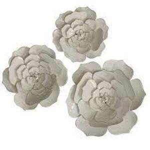 Floral Metal Wall Art (3-Piece)