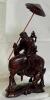 VINTAGE ASIAN HAND-CARVED ROSEWOOD SCULPTURE - "ZHANG GUOLAO" - 5