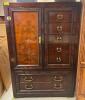 VINTAGE BERNHARDT "SHIBUI" COLLECTION - CHINOISERIE ROSEWOOD ARMOIRE / WARDROBE CABINET - 10