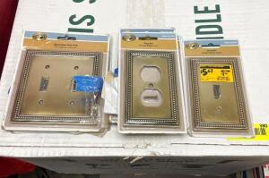 7-PIECE WALL PLATE SET (SEE PHOTOS FOR QUANTITIES)