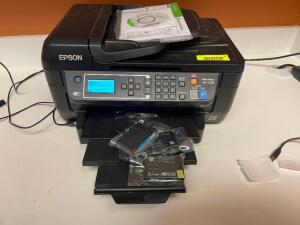 DESCRIPTION: EPSON WORKFORCE WF-2750 OFFICE PRINTER ADDITIONAL INFORMATION W/ SOFTWARE AND TONER LOCATION: OFFICE QTY: 1