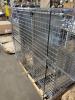 DESCRIPTION: (1) SECURITY GATE WITH 2 SHELVES, WIRE BRAND/MODEL: TSS INFORMATION: CHROME RETAIL$: $1444.50 EA SIZE: 24X48X60 QTY: 1 - 3