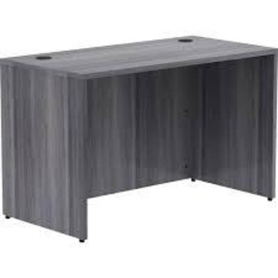 DESCRIPTION: (1) LAMINATE DESKING DESK SHELL BRAND/MODEL: LORELL #LLR69549 INFORMATION: WEATHERED CHARCOAL RETAIL$: $327.00 EA SIZE: 48" x 24"29.5" QT