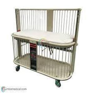 DESCRIPTION: (1) PEDIATRIC CRIB BRAND/MODEL: PEDIGO #500 INFORMATION: WHITE RETAIL$: $6770.87 EA SIZE: STANDARD MATTRESS QTY: 1