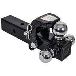 DESCRIPTION: (1) TRI-BALL HITCH WITH PINTLE HOOK BRAND/MODEL: BUYERS #3KXY3 INFORMATION: BLACK RETAIL$: $173.47 EA SIZE: 1-7/8", 2", 2-5/16" BALL SIZE