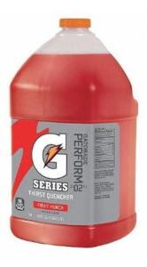 DESCRIPTION (8) GATORADE SPORT DRINK MIX BRAND/MODEL 33977 ADDITIONAL INFORMATION FRUIT PUNCH/YIELD PER UNIT: 6.0 GAL/RETAILS AT $17.17 EACH SIZE 1 GA