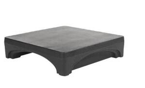 DESCRIPTION: (1) MINI MERCHANDISER DISPLAY PALLET BRAND/MODEL: FORTE PRODUCT SOLUTIONS INFORMATION: BLACK RETAIL$: $68.95 EA SIZE: 24"X 24" X6" QTY: 1
