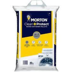 DESCRIPTION: (1) CLEAN AND PROTECT WATER SOFTENER PELLETS BRAND/MODEL: MORTON RETAIL$: $10.00 EA SIZE: 40 LB QTY: 1