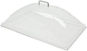 DESCRIPTION: (4) CAMWEAR DISPLAY DOME COVER BRAND/MODEL: CAMBRO INFORMATION: CLEAR RETAIL$: $34.90 EA SIZE: 21X14X8 QTY: 4