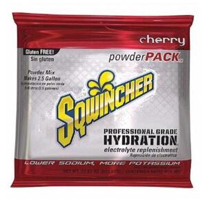 DESCRIPTION (1) PACK OF (32) SQWINCHER SPORTS DRINK MIX BRAND/MODEL 159016047 ADDITIONAL INFORMATION CHERRY/YIELD PER UNIT: 2.5 GAL/RETAILS AT $184.96