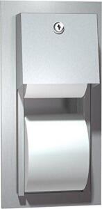 (2) - SEMI-RECESSED DUAL ROLL TOILET TISSUE DISPENSER