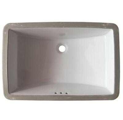 21" X 14.5" X 7" PORCELAIN UNDERMOUNT RECTANGLE LAVATORY SINK