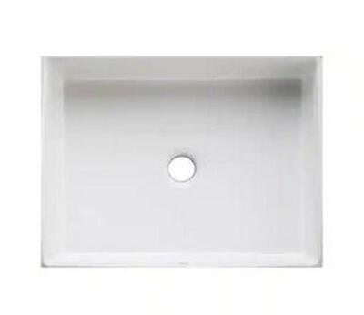 VERTICYL 19-13/16 IN. RECTANGLE UNDERMOUNT BATHROOM SINK IN WHITE WITH OVERFLOW DRAIN