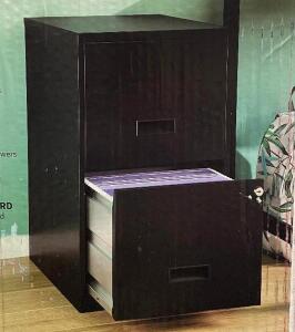 TWO DOOR STEEL FILE CABINET
