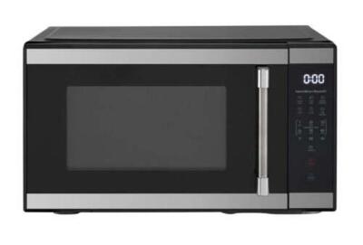 DESCRIPTION: (1) STAINLESS STEEL MICROWAVE OVEN BRAND/MODEL: HAMILTON BEACH/HB61S100027880 INFORMATION: 1000W, LED DISPLAY RETAIL$: $77 SIZE: 1.1CUFT