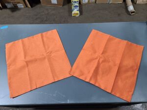 DESCRIPTION: (4) PILLOW CASES INFORMATION: ORANGE QTY: 4