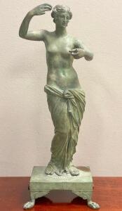 SABATINE DE ANGELIS "CLASSICAL MAIDEN / VENUS / APHRODITE OF CAPUA" SCULPTURE