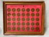 FRAMED PRESIDENTIAL HALL OF FAME COIN SET - 5