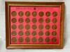 FRAMED PRESIDENTIAL HALL OF FAME COIN SET - 6