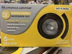 (6) LITHONIA 3" BRONZE GIMBAL RECESSED KIT