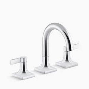 Contemporary 8 in. Widespread 2-Handle Bathroom Faucet in Vibrant Brushed Nickel