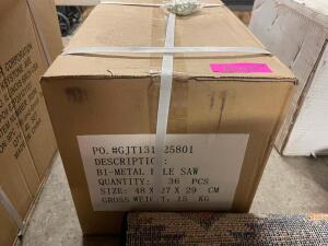 (1) CASE OF Eazy power Bi-Metal Hole Saws - 36 in case.