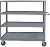 DESCRIPTION: (1) UTILITY CART WITH 4 SHELVES BRAND/MODEL: DURHAM INFORMATION: GRAY RETAIL$: $929.00 EA SIZE: 60" X 30" X 51" QTY: 1