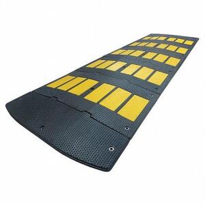 DESCRIPTION: (1) SPEED BUMP BRAND/MODEL: PRODUCT NUMBER #29NH27 INFORMATION: BLACK WITH YELLOW STRIPES RETAIL$: 713.04 SIZE: RUBBER, 10' LONG, 36"W, 2
