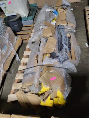 DESCRIPTION: (1) PALLET OF MISC. WORK OUT EQUIPMENT BRAND/MODEL: MANY SIZE: MUST COME INSPECT QTY: 1