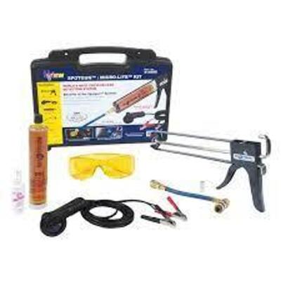 DESCRIPTION: (1) LEAK DETECTION KIT BRAND/MODEL: UVIEW #414500 INFORMATION: BLACK CARRY CASE RETAIL$: $225.14 EA QTY: 1