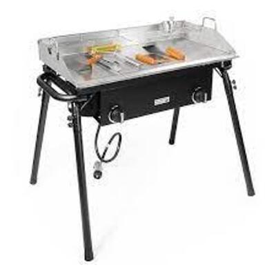 DESCRIPTION: (1) CAMP COOKING STOVE GRIDDLE BRAND/MODEL: BARTON #95524 RETAIL$: $263.99 EA QTY: 1