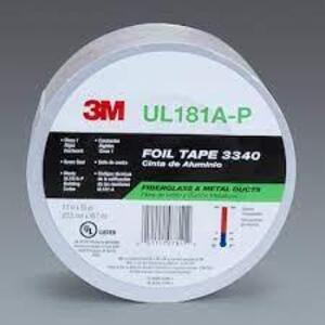 DESCRIPTION: (1) CASE OF (9) ROLLS OF FOIL TAPE BRAND/MODEL: 3M #3340 INFORMATION: SILVER RETAIL$: $42.00 A ROLL SIZE: 2.5X50 QTY: 1