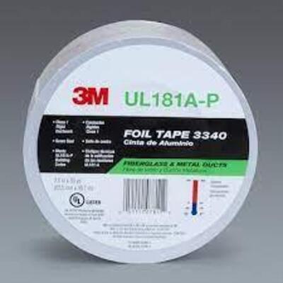 DESCRIPTION: (1) CASE OF (9) ROLLS OF FOIL TAPE BRAND/MODEL: 3M #3340 INFORMATION: SILVER RETAIL$: $42.00 A ROLL SIZE: 2.5X50 QTY: 1