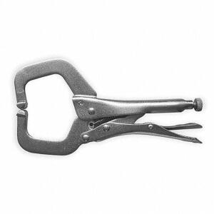 DESCRIPTION: (6) LOCKING C-CLAMP BRAND/MODEL: WESTWARD #2FDD1 INFORMATION: CLAMPING FORCE: 900 LBS/NICKEL PLATED RETAIL$: $25.55 EACH SIZE: 11"NOMINAL