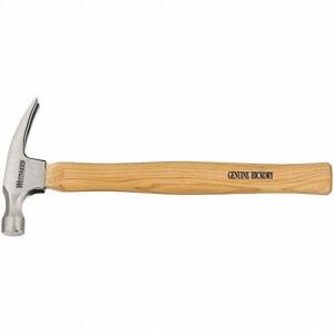 DESCRIPTION: (6) CLAW HAMMERS BRAND/MODEL: CONTENDER #5EJM4 INFORMATION: GENUINE HICKORY RETAIL$: $28.95 EA QTY: 6