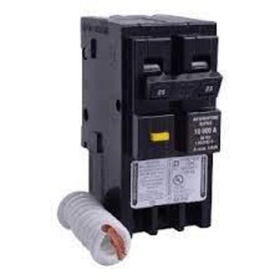 DESCRIPTION: (2) CIRCUIT BREAKER AND GROUND FAULT INTERRUPTER BRAND/MODEL: HOMELINE #HOM225GFI RETAIL$: $315.38 EA SIZE: 25A, 2 POLES QTY: 2