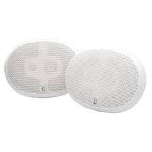 DESCRIPTION: (1) 3 WAY PREMIUM SERIES SPEAKERS, WATERPROOF BRAND/MODEL: POLY-PLANAR #MA-5950 INFORMATION: WHITE RETAIL$: $232.20 EA SIZE: 1" TWEETER F