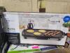 DESCRIPTION: (1) HOME GRIDDLE BRAND/MODEL: MAINSTAYS INFORMATION: BLACK RETAIL$: $30.00 EA SIZE: 20" QTY: 1 - 3