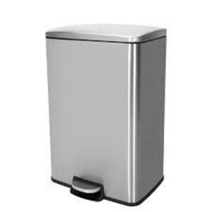 DESCRIPTION: (1) RECTANGULAR STEP TRASH CAN BRAND/MODEL: INOVAZE INFORMATION: STAINLESS STEEL RETAIL$: $83.12 EA SIZE: 13.2 GAL QTY: 1