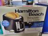 DESCRIPTION: (1) RETRACTABLE CORD TOASTER BRAND/MODEL: HAMILTON BEACH INFORMATION: BLACK RETAIL$: $29.98 EA SIZE: 2 EXTRA-WIDE SLOTS QTY: 1 - 2