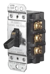 (6) HUBBELL DISCONNECT SWITCH