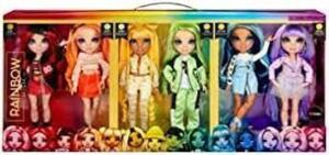 DESCRIPTION: (1) RAINBOW BUNDLE OF DOLLS BRAND/MODEL: RAINBOW HIGH INFORMATION: ALL COLORS RETAIL$: $133.00 EA SIZE: 6 PACK QTY: 1