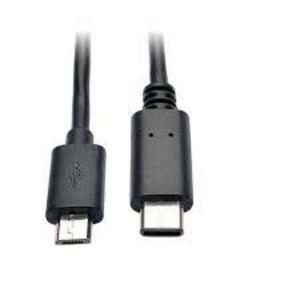 DESCRIPTION: (2) PACKS OF (10) MICRO USB CABLE BRAND/MODEL: TRIPP-LITE RETAIL$: $11.90 EACH CABLE SIZE: USB 2.0 Micro-B to USB Type-C QTY: 2